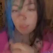 Venomous_Dolly Sucking A Dildo